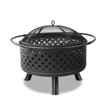 Grillz Fire Pit BBQ Grill 76cm - Cosy Abode