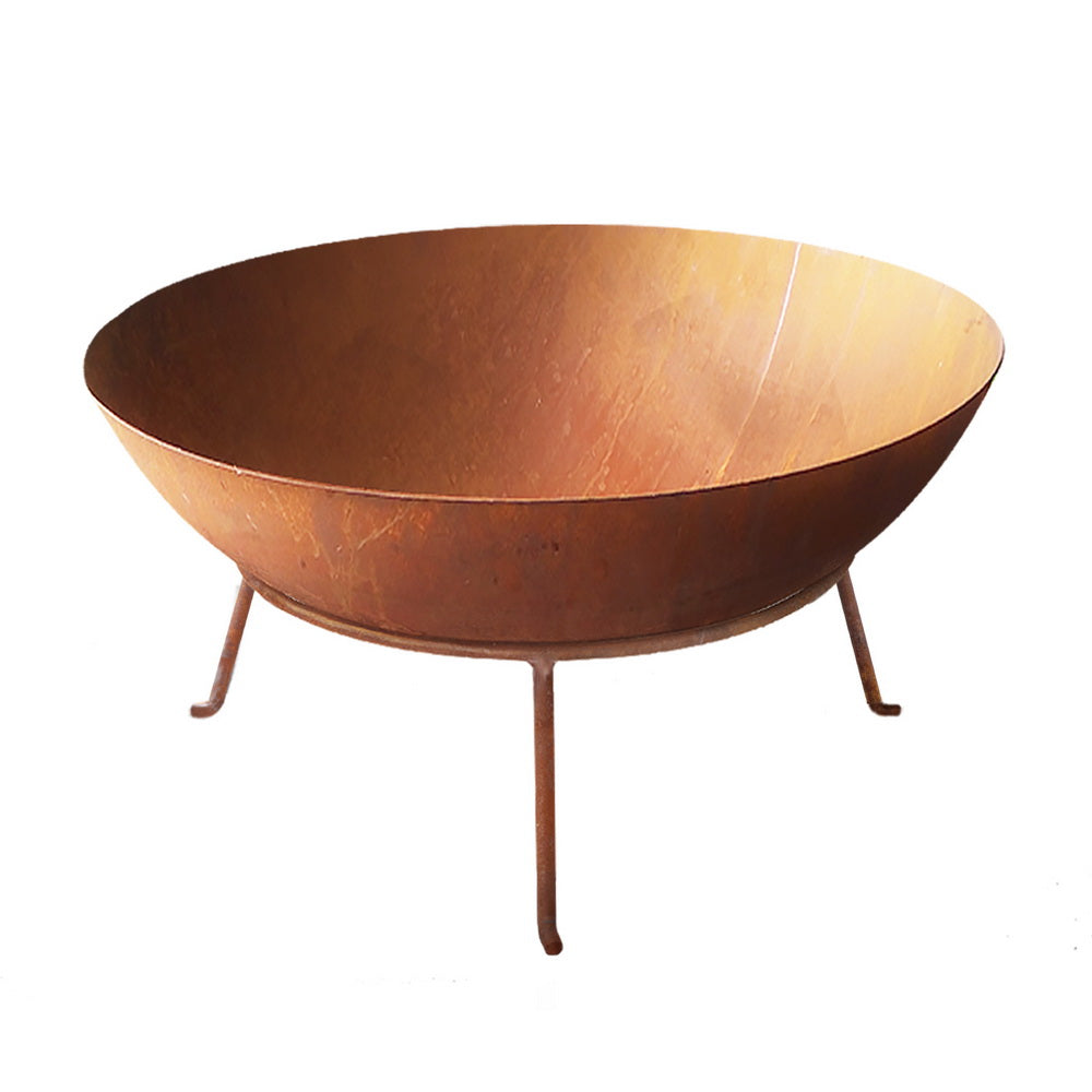 Grillz Fire Pit Cast Iron Rustic 70cm - Cosy Abode