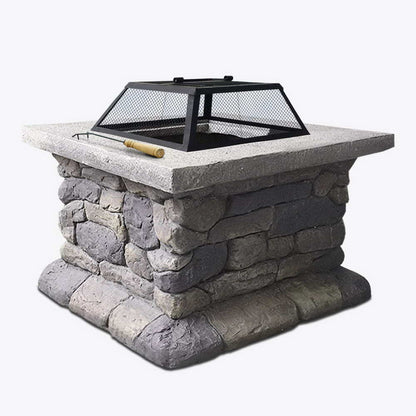 Grillz Fire Pit Table Square 55cm - Cosy Abode