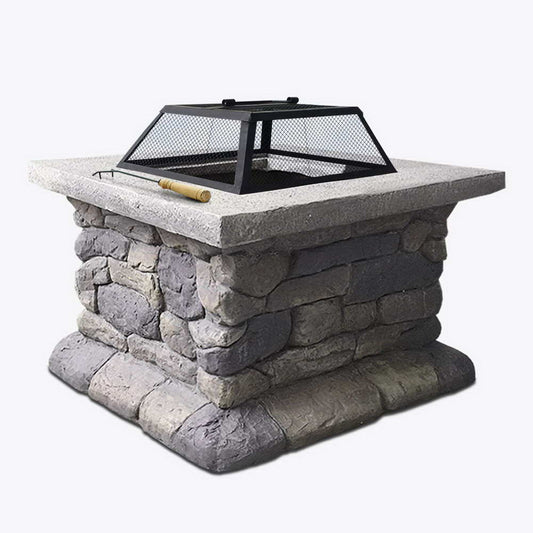 Grillz Fire Pit Table Square 55cm - Cosy Abode