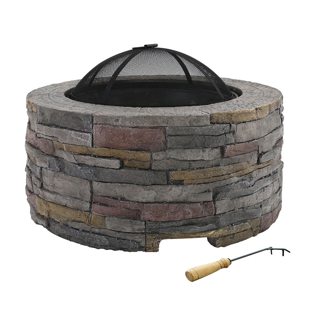 Grillz Fire Pit Table Round 70cm - Cosy Abode