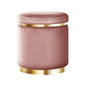 Artiss Ottoman Foot Stool Round Velvet Pink - Cosy Abode