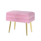Artiss Ottoman Storage Foot Stool Velvet Pink - Cosy Abode
