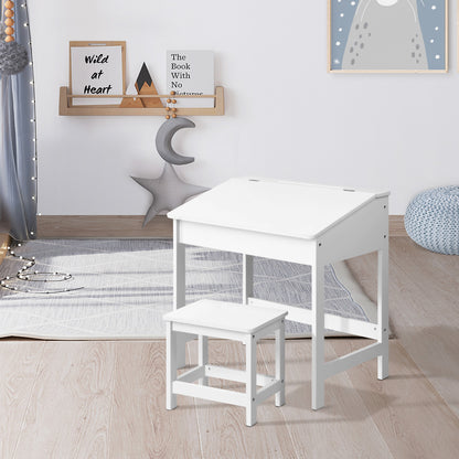 Keezi 2PCS Kids Table and Chairs Set Activity Children Playing Toys Study Desk - Cosy Abode