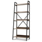 Artiss Bookshelf 5 Tiers - NOR Black and Oak - Cosy Abode