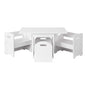 Keezi 3PCS Kids Table and Chairs Set Storage Toys Play Activity Desk - Cosy Abode