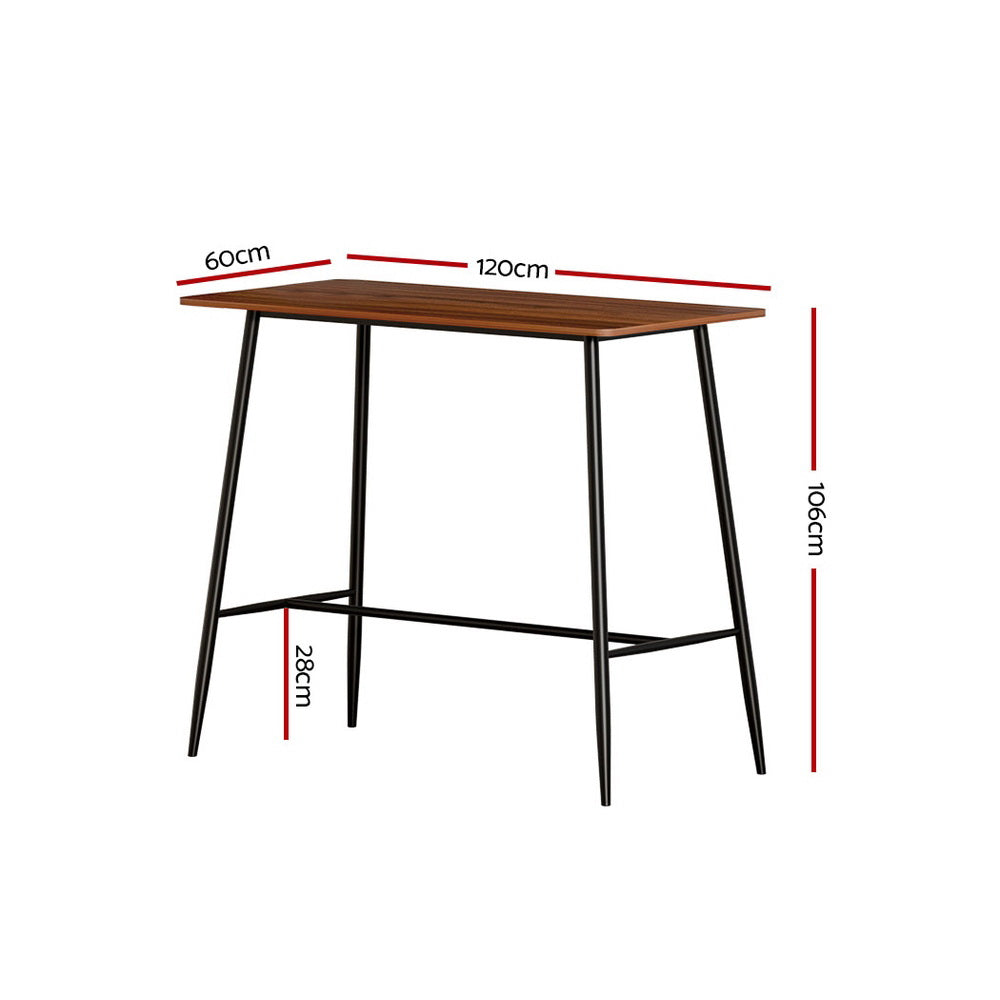 Artiss Halle Bar Table 120CM Rectangular - Cosy Abode