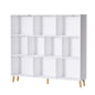 Artiss Bookshelf 3 Tiers 10 Cubes - CORA White - Cosy Abode
