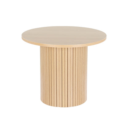 Artiss Coffee Table Round Fluted Base PIIA - Cosy Abode