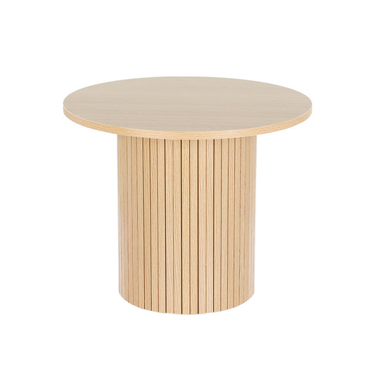 Artiss Coffee Table Round Fluted Base PIIA - Cosy Abode