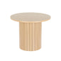 Artiss Coffee Table Round Fluted Base PIIA - Cosy Abode