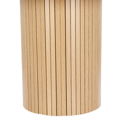 Artiss Coffee Table Round Fluted Base PIIA - Cosy Abode