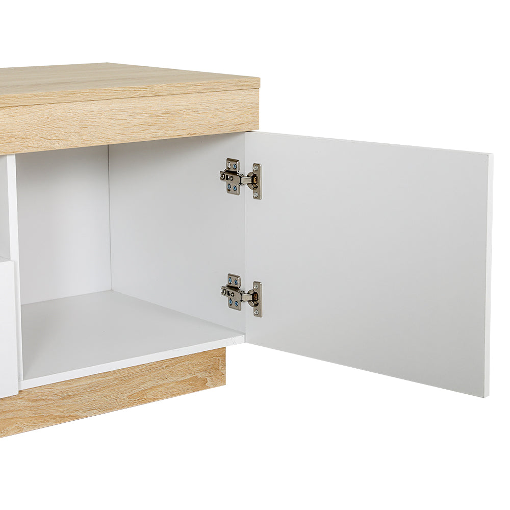 Artiss TV Cabinet Entertainment Unit Stand 180CM White Wood - Cosy Abode
