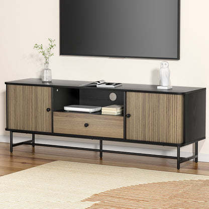Artiss Entertainment Unit TV Cabinet 150CM Black Boris - Cosy Abode