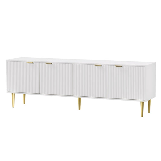 Artiss TV Cabinet Entertainment Unit Stand Storage 180CM White - Cosy Abode
