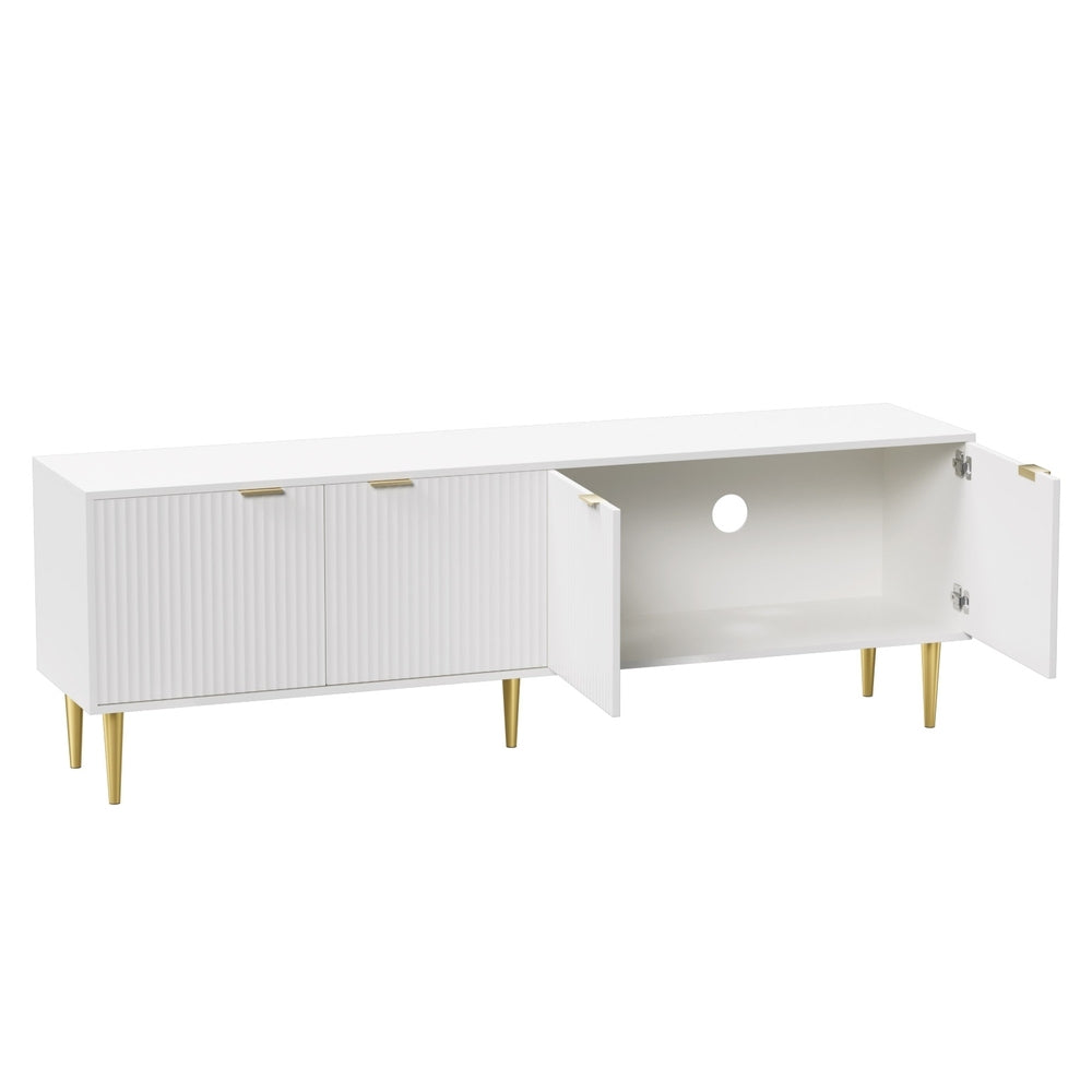 Artiss TV Cabinet Entertainment Unit Stand Storage 180CM White - Cosy Abode