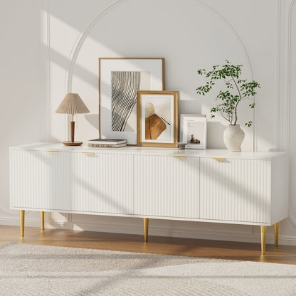 Artiss TV Cabinet Entertainment Unit Stand Storage 180CM White - Cosy Abode