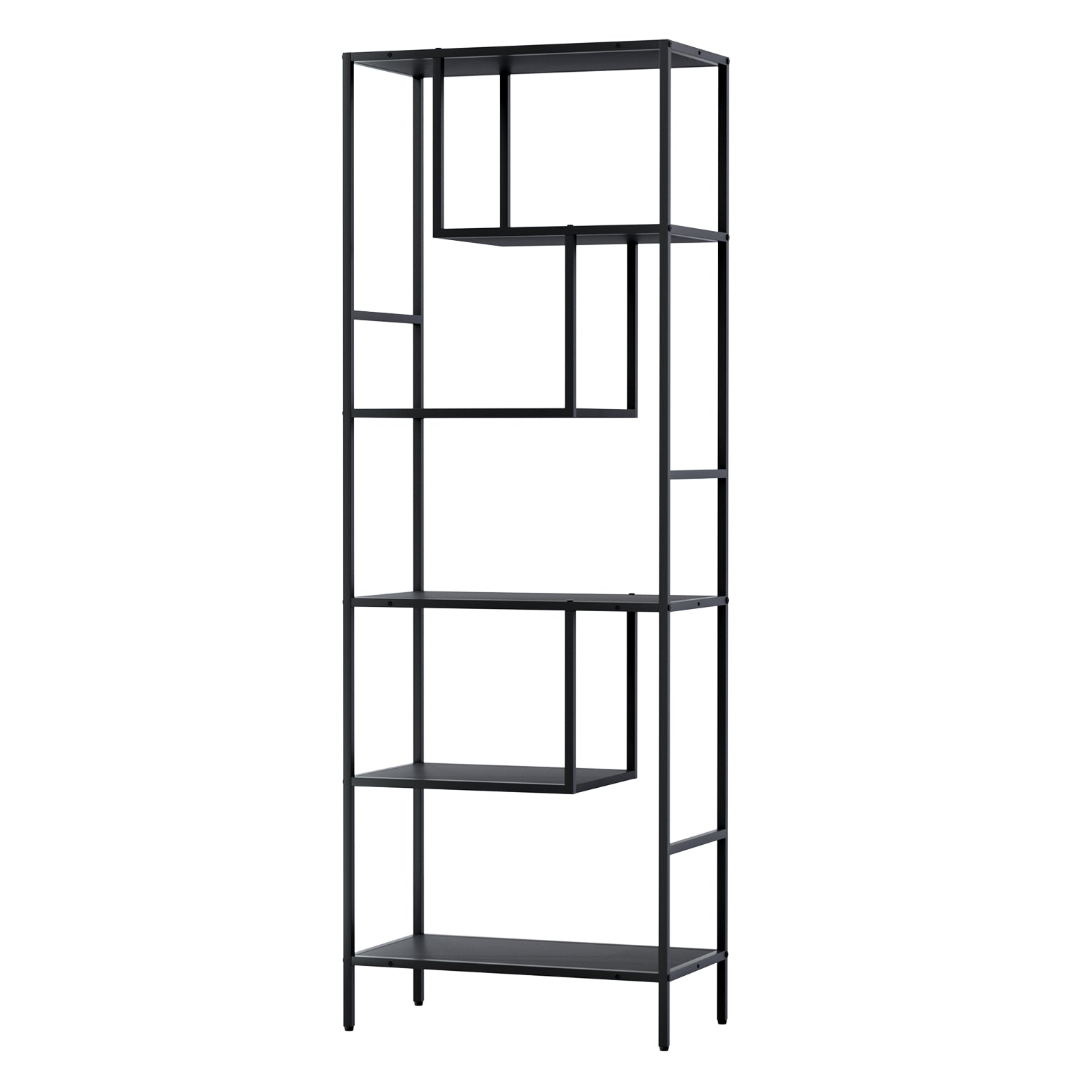 Artiss Bookshelf 5 Tiers RHYS - Black - Cosy Abode
