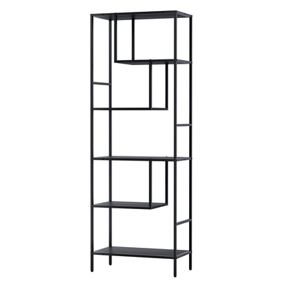 Artiss Bookshelf 5 Tiers RHYS - Black - Cosy Abode