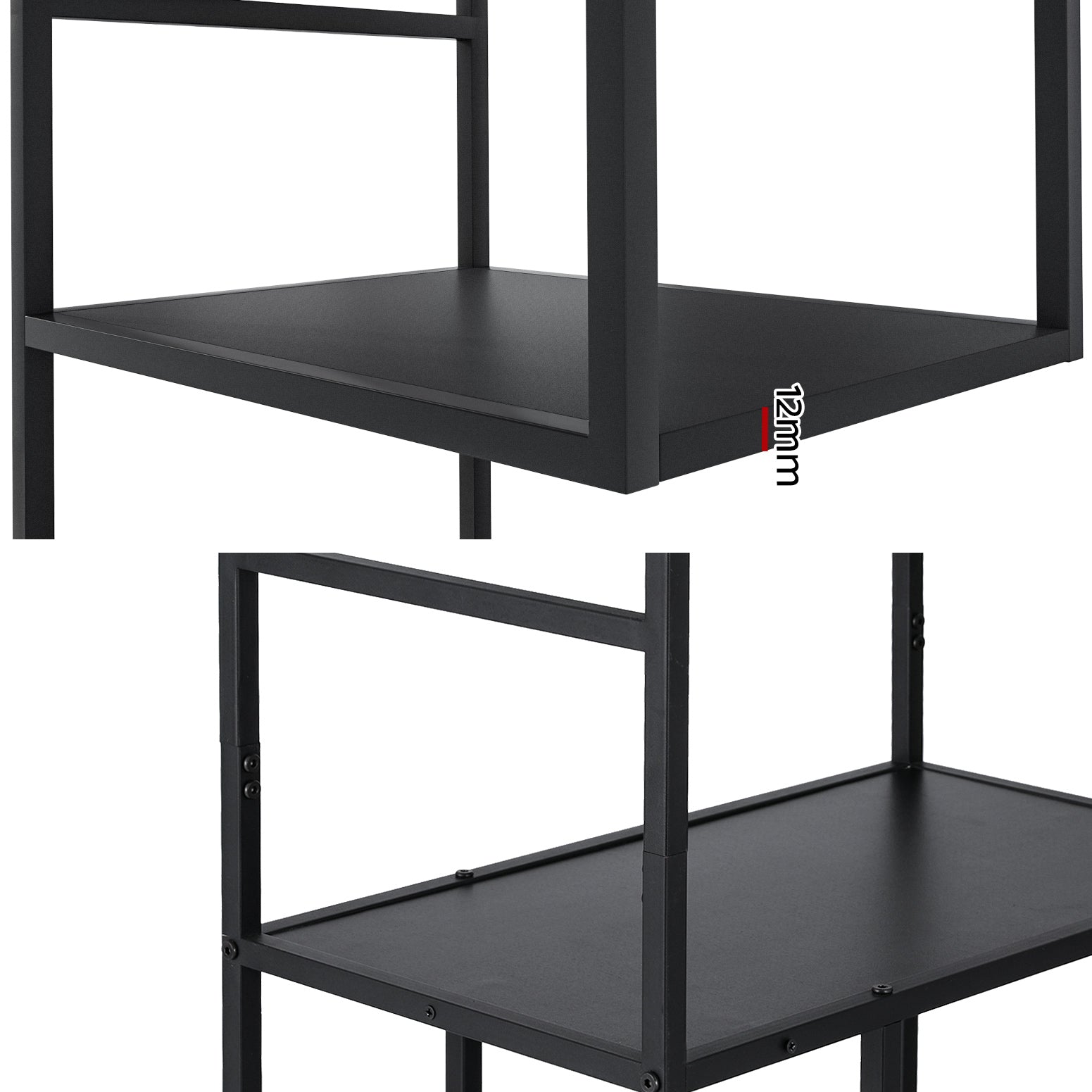Artiss Bookshelf 5 Tiers RHYS - Black - Cosy Abode