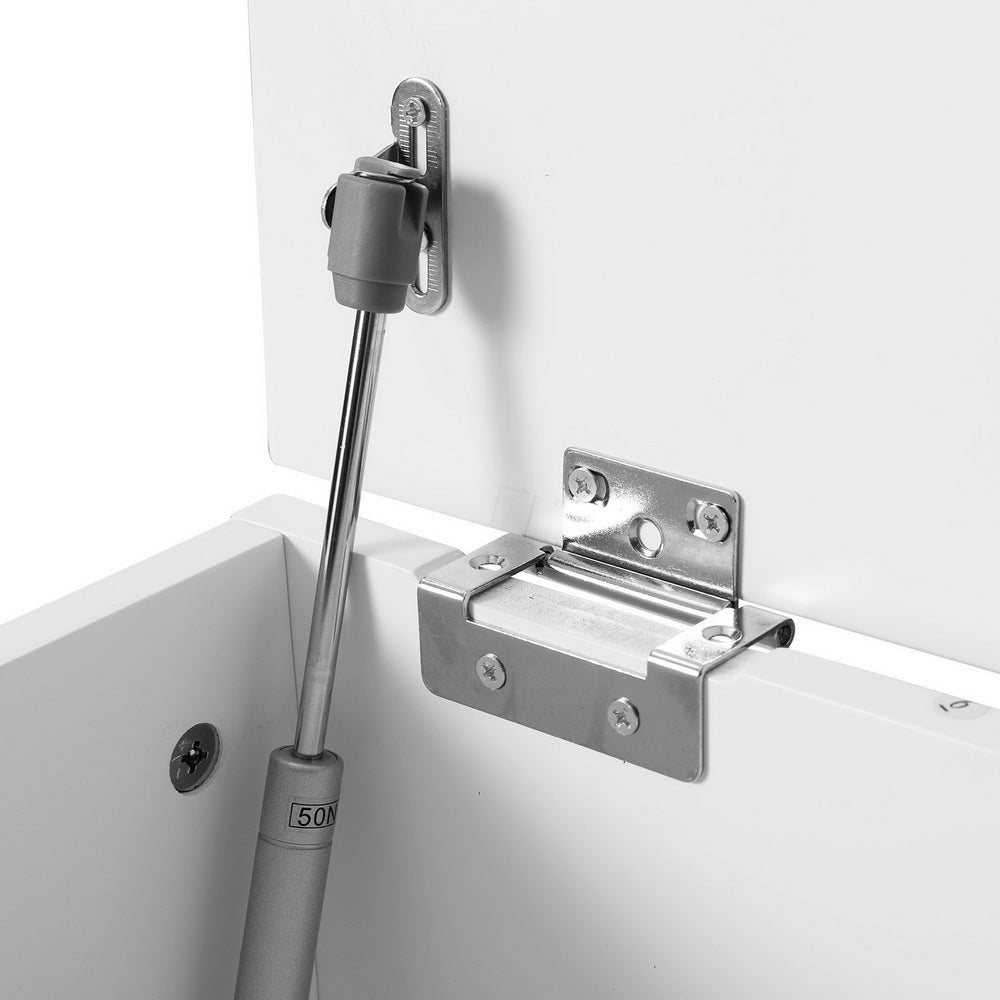 Artiss Storage Ottoman Blanket Box 140cm Fluted Grey - Cosy Abode