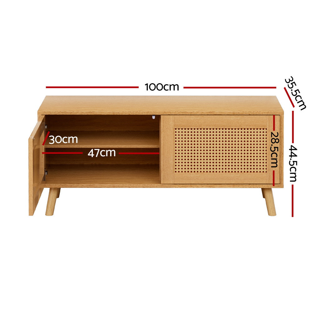 Artiss Shoe Bench Up to 10 Pairs Rattan Starlyn - Cosy Abode