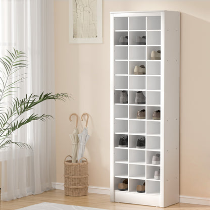 Artiss Shoe Rack 12-tier 36 Pairs Storage White - Cosy Abode