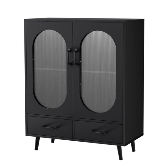 Artiss Buffet Sideboard Double Doors - Black - Cosy Abode