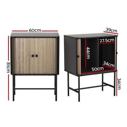 Artiss Buffet Sideboard Cupboard Cabinet Sliding Doors Pantry Storage BORIS - Cosy Abode