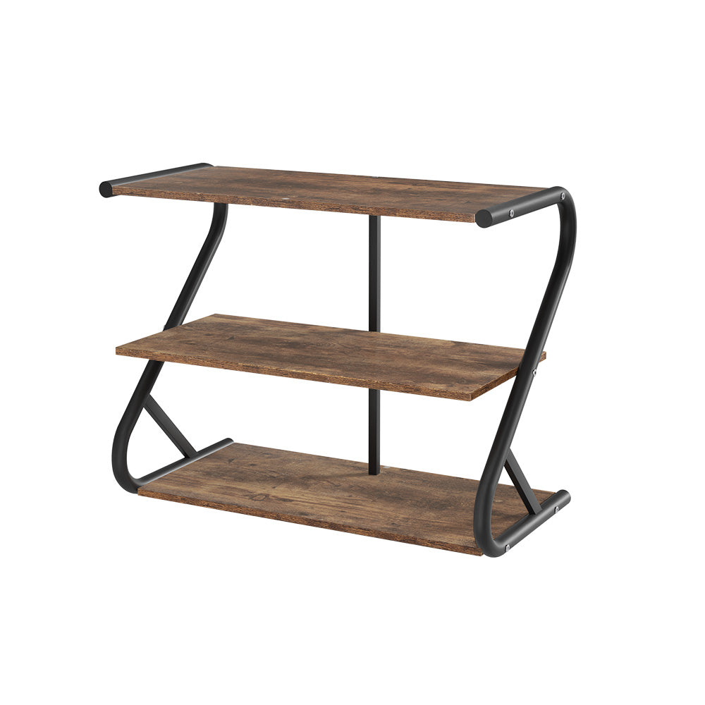 Artiss Shoe Rack Storage Shelves Organiser 3 Tiers Shoe Stand Industrial Black - Cosy Abode