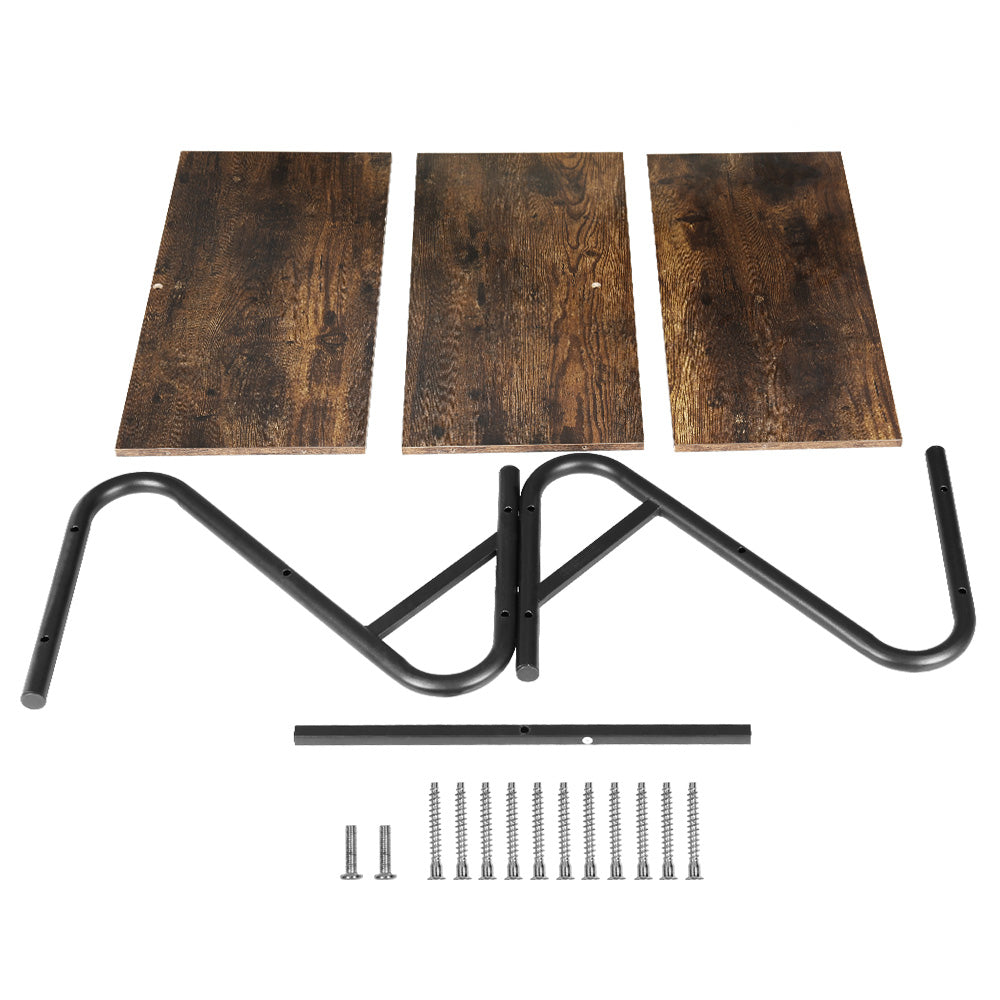 Artiss Shoe Rack Storage Shelves Organiser 3 Tiers Shoe Stand Industrial Black - Cosy Abode