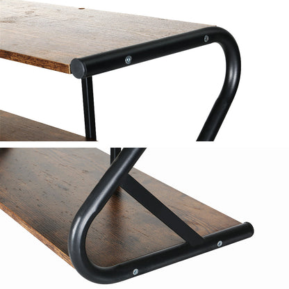 Artiss Shoe Rack Storage Shelves Organiser 3 Tiers Shoe Stand Industrial Black - Cosy Abode