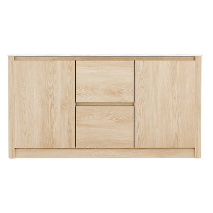 Artiss Buffet Sideboard Marble Style Tabletop - Pine - Cosy Abode