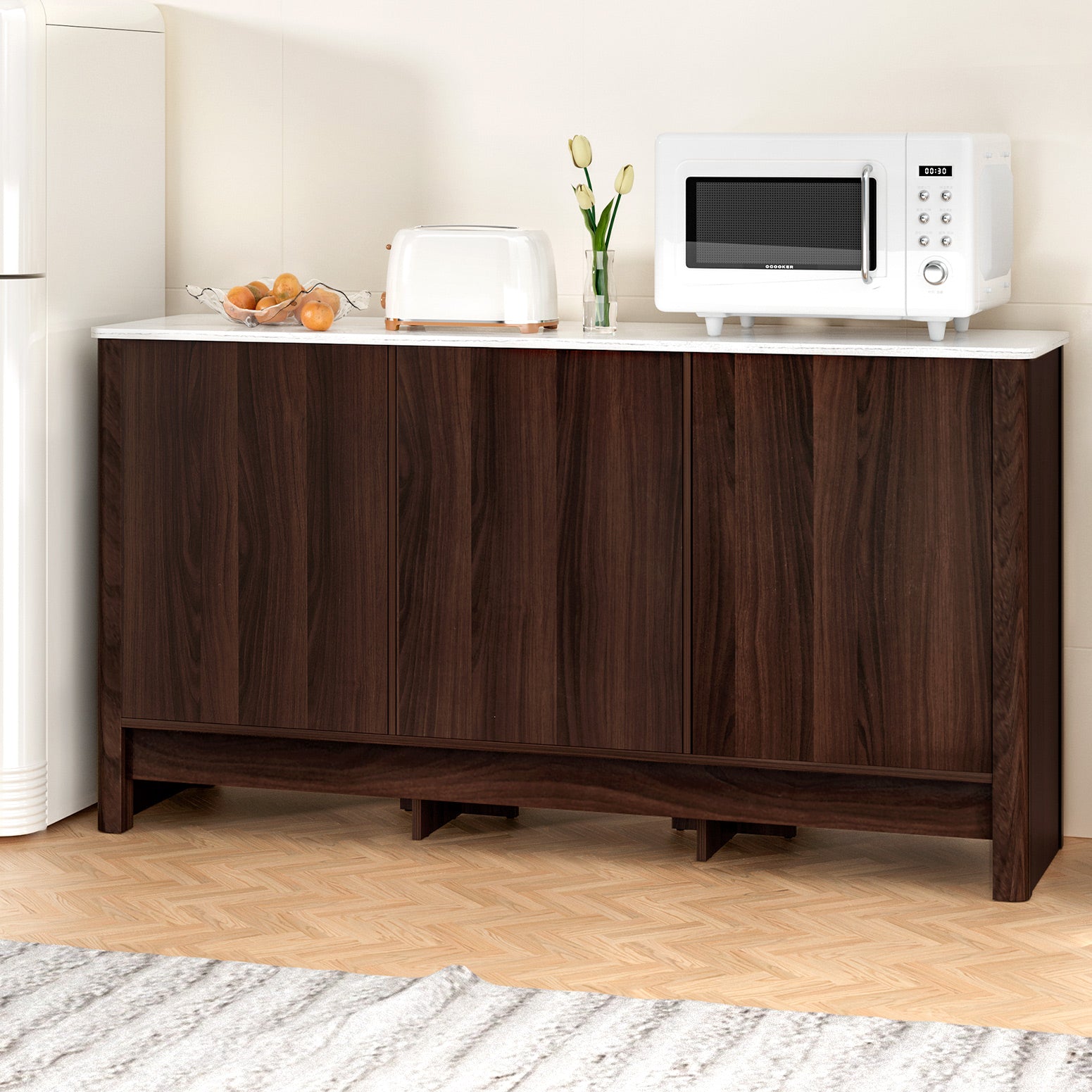 Artiss Buffet Sideboard Cabinet Marble Style Tabletop - Cosy Abode