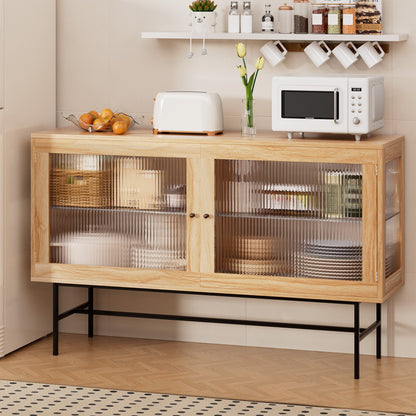 Artiss Buffet Sideboard Double Doors - Oak - Cosy Abode