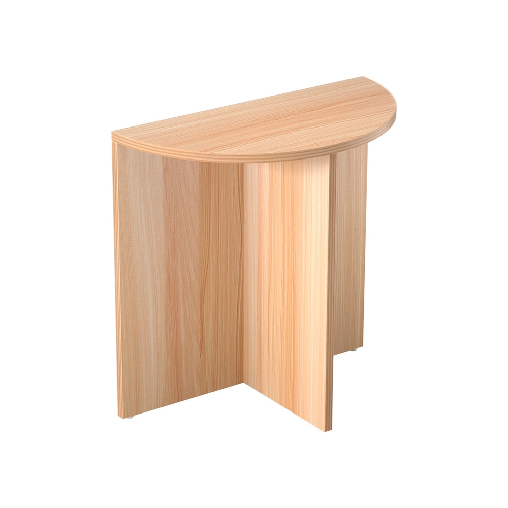 Artiss Coffee Table Semi-circle 48CM Pine Elva - Cosy Abode