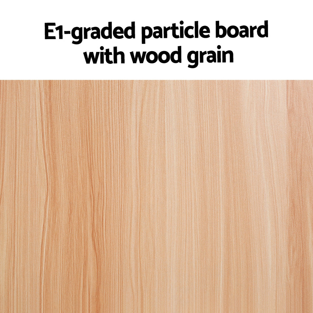 Artiss Coffee Table Semi-circle 48CM Pine Elva - Cosy Abode