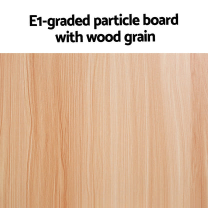 Artiss Coffee Table Semi-circle 48CM Pine Elva - Cosy Abode