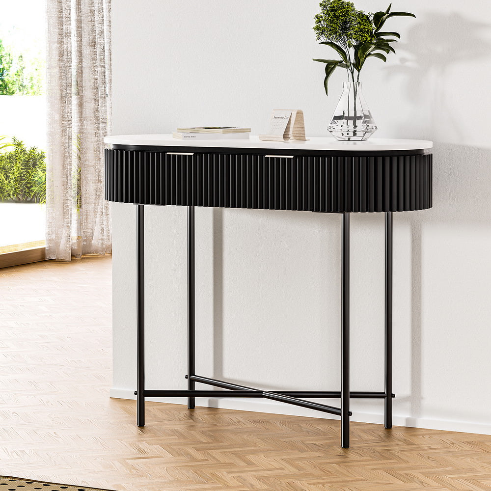 Artiss Console Table 2 Drawers 100CM - Cosy Abode