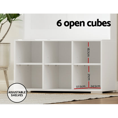 Artiss Shoe Cabinet Storage Rack Shoe Bench Hall Tree Coat Rack White 180CM - Cosy Abode