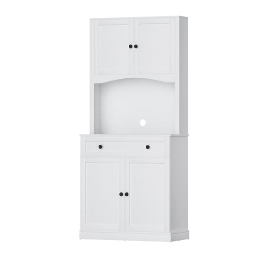 Artiss Buffet Sideboard Cabinet Cupboard Pantry Storage Shelves Hutch White - Cosy Abode