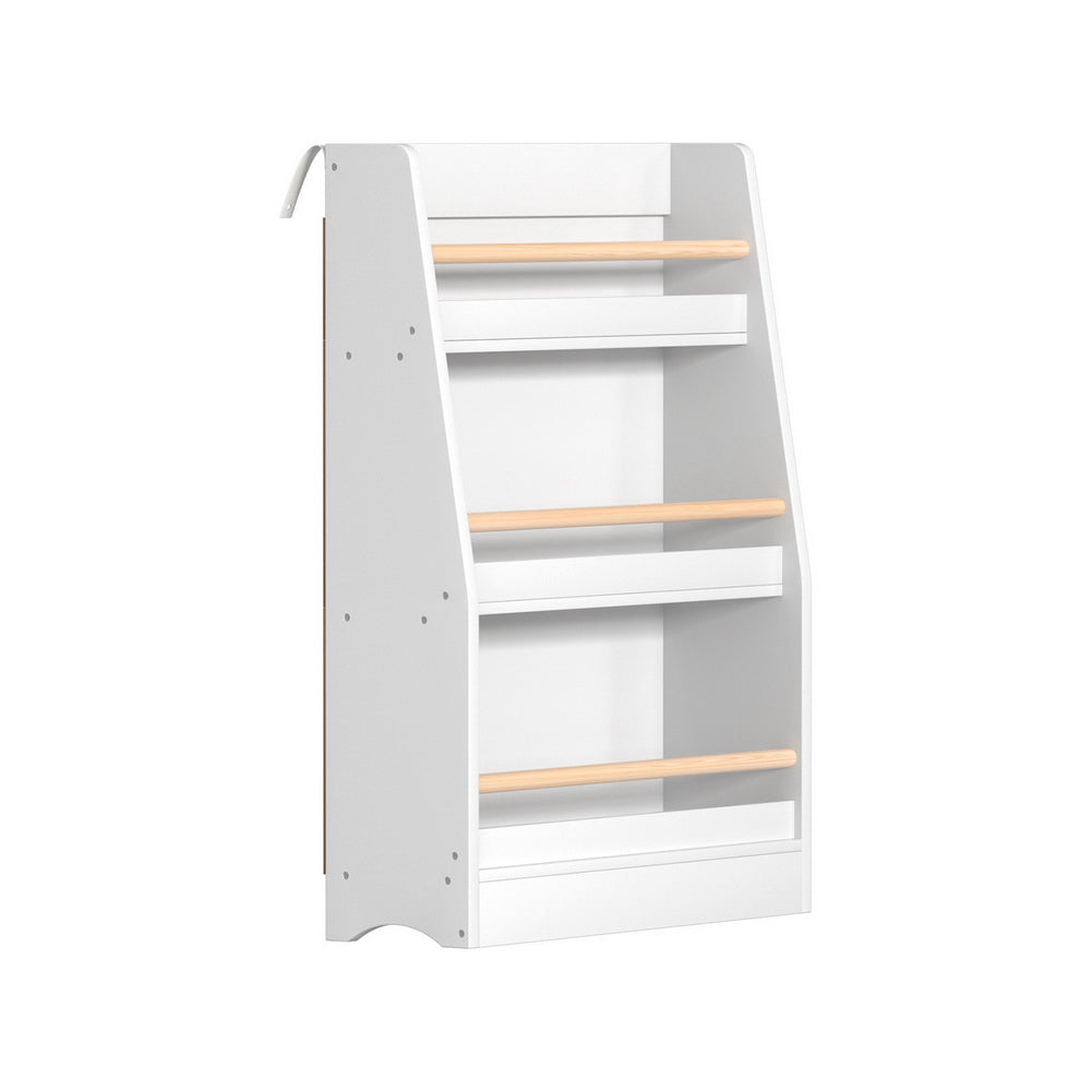 Keezi Kids Bookshelf 3 Tiers Storage Children Bookcase Organiser Display Shelf - Cosy Abode