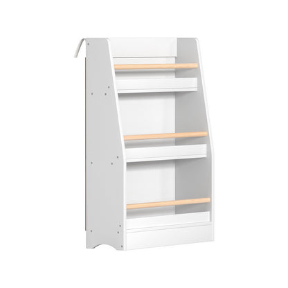Keezi Kids Bookshelf 3 Tiers Storage Children Bookcase Organiser Display Shelf - Cosy Abode