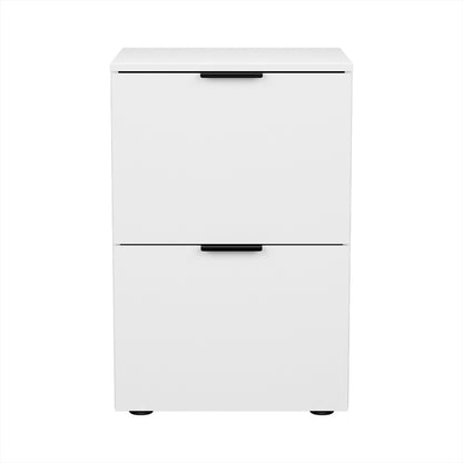 Artiss Filing Cabinet Files Storage Office Shelves File Organiser White 2 Drawer - Cosy Abode