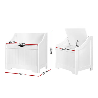 Keezi Kids Toy Box Chest Children Storage Clothes Toys Organiser Square - Cosy Abode