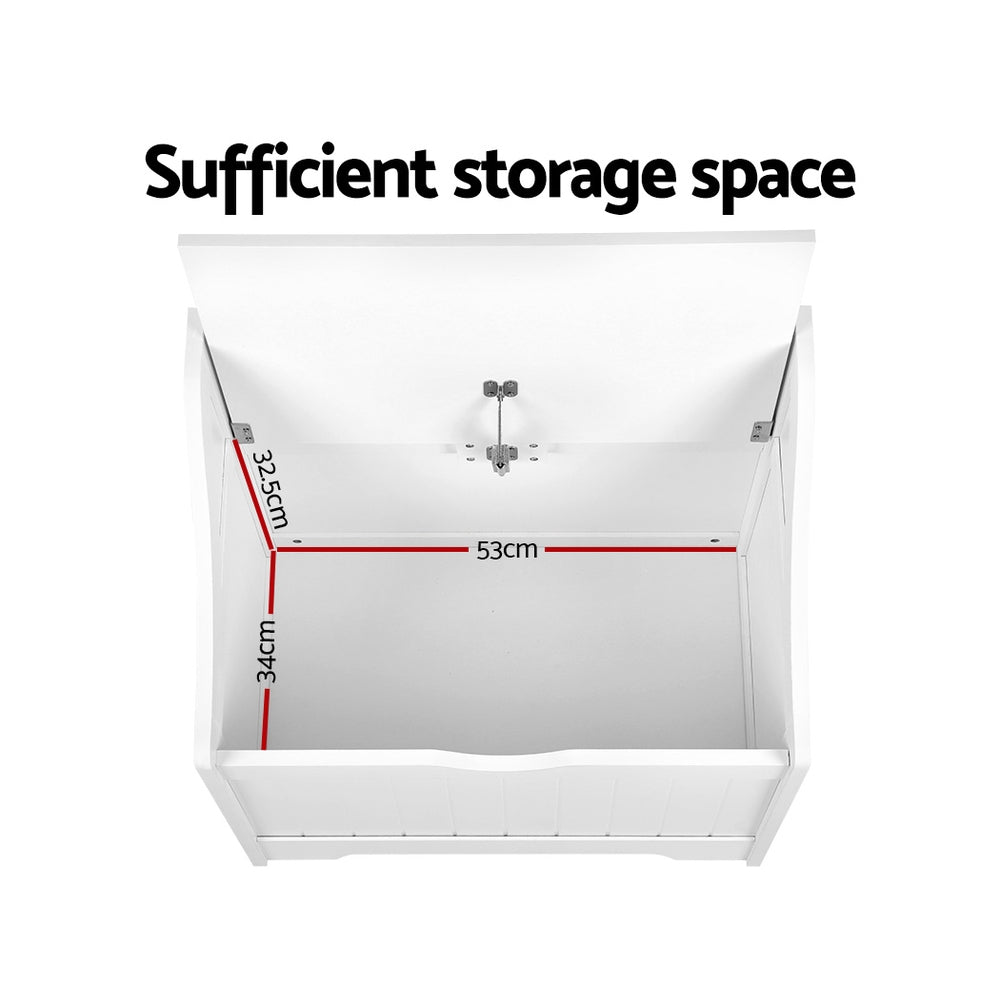 Keezi Kids Toy Box Chest Children Storage Clothes Toys Organiser Square - Cosy Abode