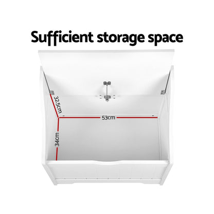 Keezi Kids Toy Box Chest Children Storage Clothes Toys Organiser Square - Cosy Abode