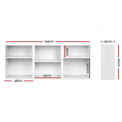 Artiss Bookshelf Set of 3 - VENA White - Cosy Abode