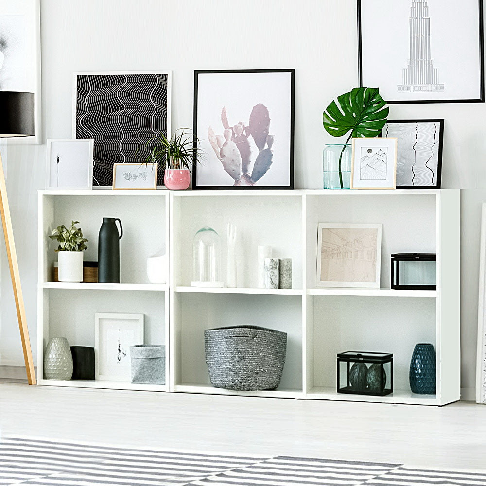Artiss Bookshelf Set of 3 - VENA White - Cosy Abode