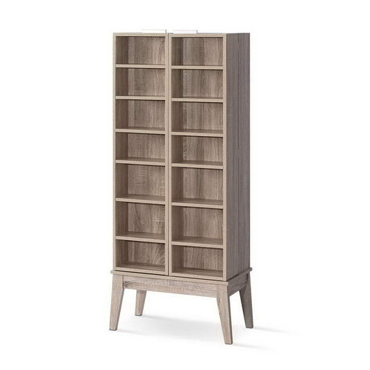 Artiss Bookshelf CD Storage Rack - BERG Oak - Cosy Abode